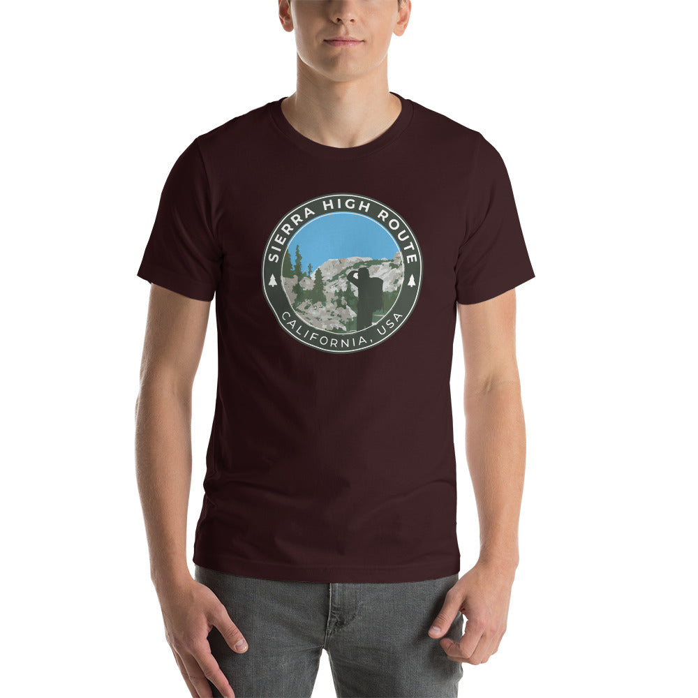 Sierra High Route - California Unisex t-shirt