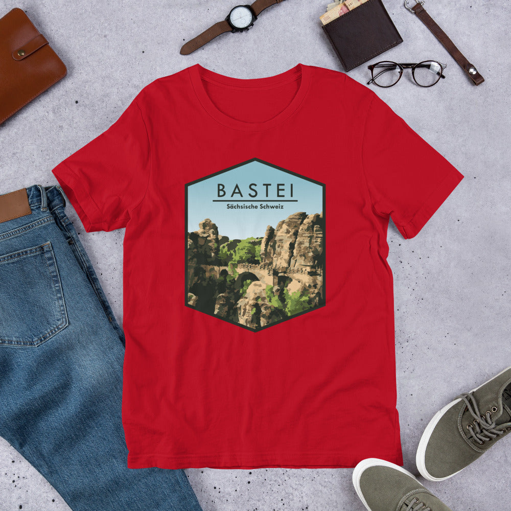 Bastei bridge - Saxon Switzerland, Germany Unisex t-shirt