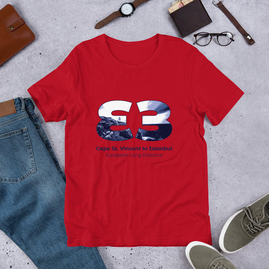 E3 Cape St. Vincent to Istanbul - European Long distance Path Unisex t-shirt