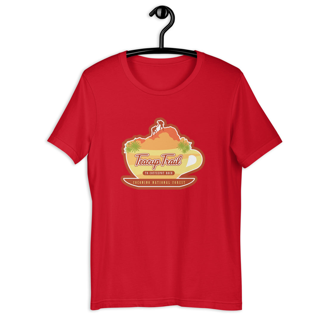 Teacup Trail to Coffeepot Rock Unisex t-shirt - Coconino National Forest