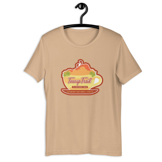 Teacup Trail to Coffeepot Rock Unisex t-shirt - Coconino National Forest