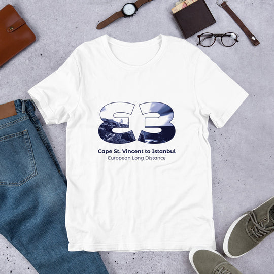 E3 Cape St. Vincent to Istanbul - European Long distance Path Unisex t-shirt