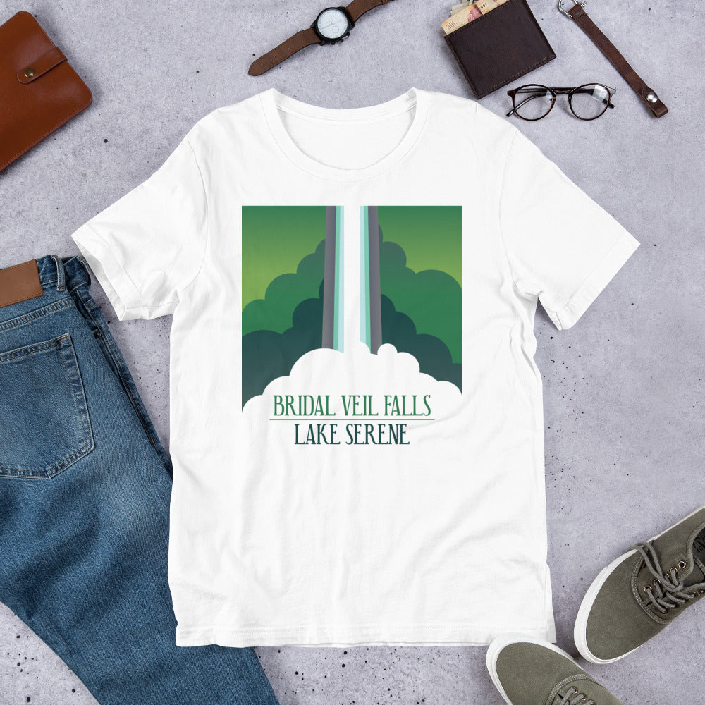 Bridal Veil Falls - Lake Serene Unisex t-shirt