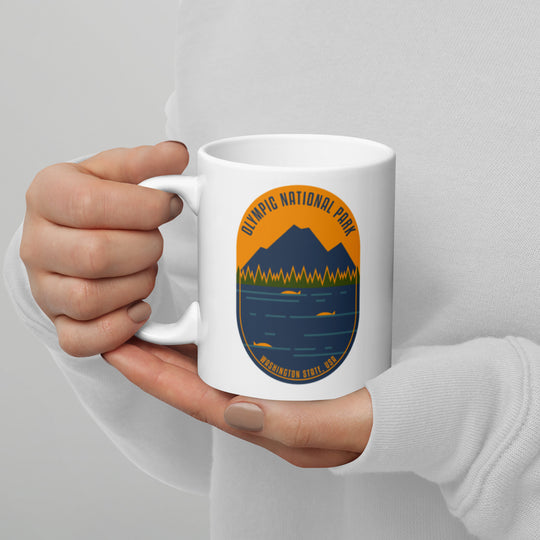 Olympic National Park - Washington State, USA White glossy mug