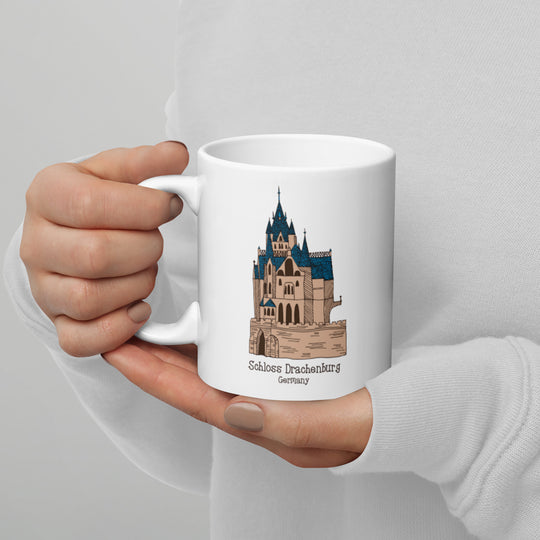 Schloss Drachenburg - Germany White glossy mug