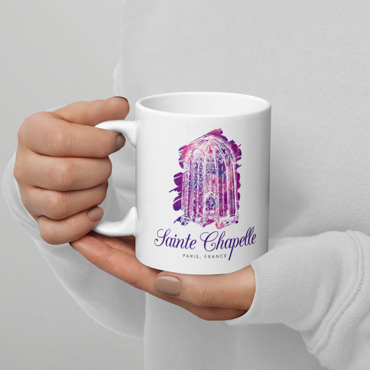 Sainte Chapelle - Paris, France White glossy mug