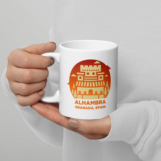 Alhambra - Granada, Spain White glossy mug