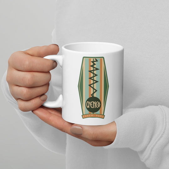 Q&#39;enco – Cusco, Peru White glossy mug