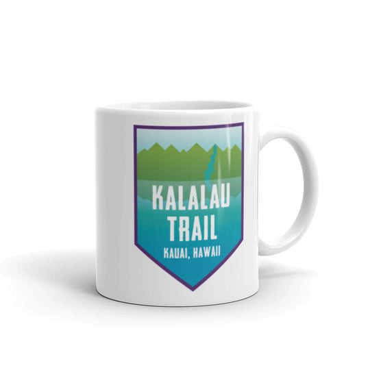 Kalalau Trail - Kauai, Hawaii White glossy mug