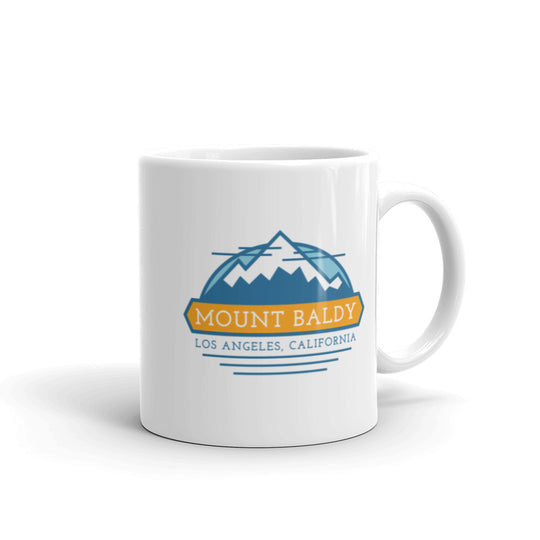 Mount Baldy - Los Angeles, California White glossy mug