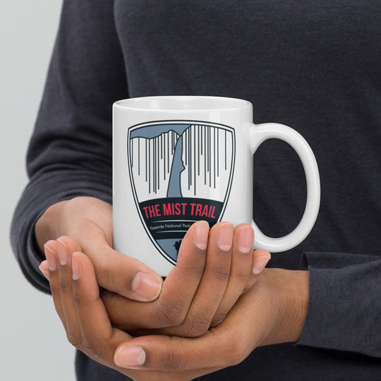 Mist Trail - Yosemite, California White glossy mug