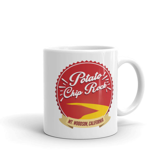 Potato Chip Rock - Mt Woodson, California White glossy mug