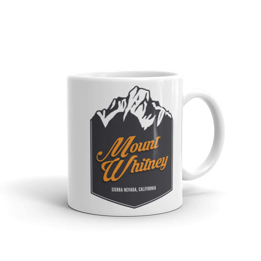 Mount Whitney - Sierra Nevade, California White glossy mug