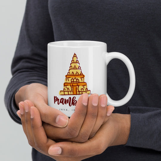 Prambanan Temple - Java, Indonesia White glossy mug