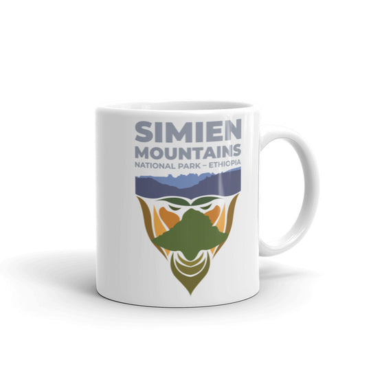 Simien Mountains - Ethiopia White glossy mug