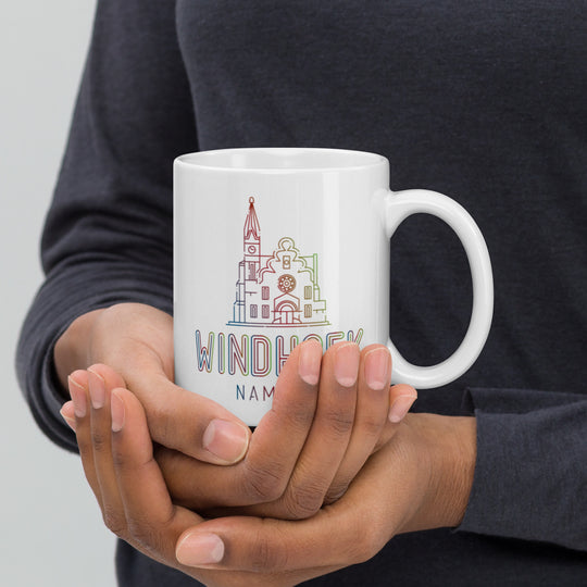 Windhoek - Namibia White glossy mug