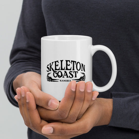 Skeleton Coast, Namibia White glossy mug