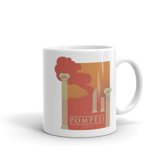 Ruins of Pompeii - Italy White glossy mug