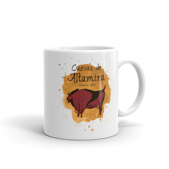 Cuevas de Altamira - Cantabria, Spain White glossy mug