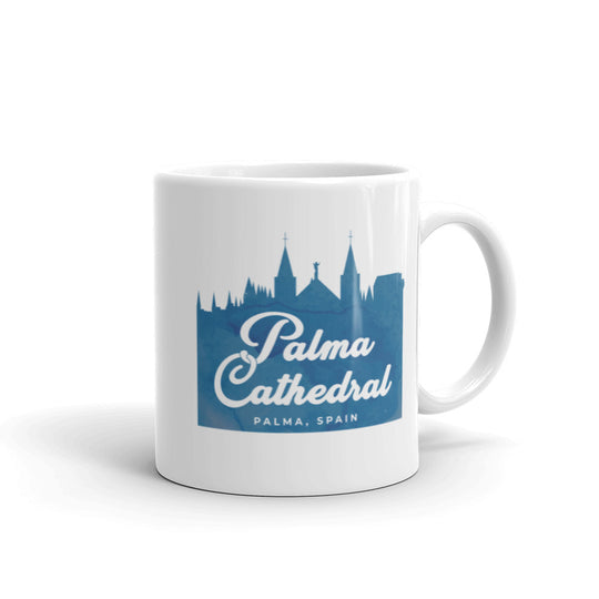 Palma Cathedral - Majorca, Spain White glossy mug