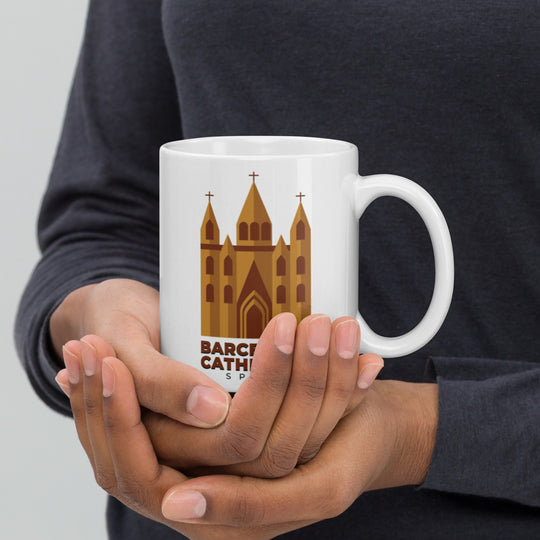 Barcelona Cathedral - Spain White glossy mug