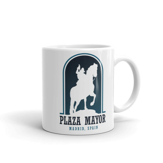 Plaza Mayor - Madrid, Spain White glossy mug