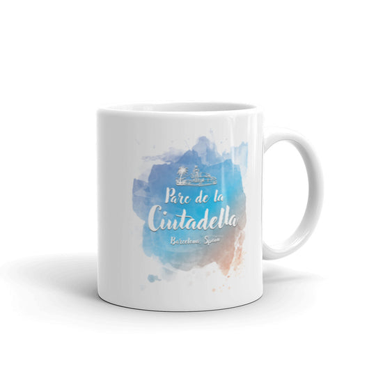 Parc de la Ciutadella - Barcelona, Spain White glossy mug