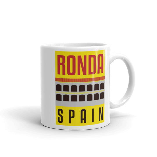 Ronda - Spain White glossy mug