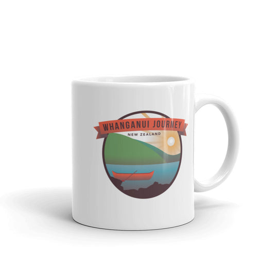 Whanganui Journey - New Zealand White glossy mug