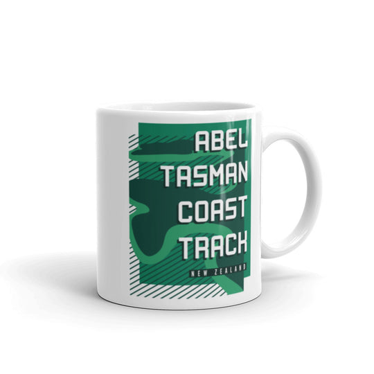 Abel Tasman Coast Track - New Zealand White glossy mug