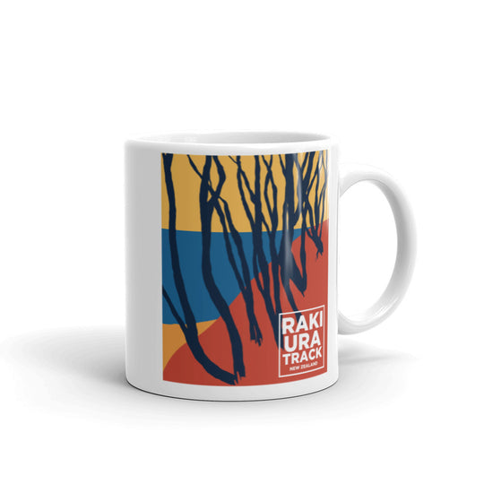 Rakiura Track - New Zealand White glossy mug