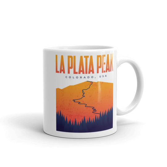 La Plata Peak - Colorado, USA White glossy mug