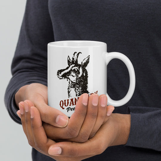 Quandary Peak Trail White glossy mug