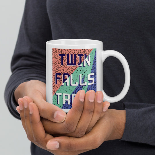 Twin Falls Trail - Washington White glossy mug