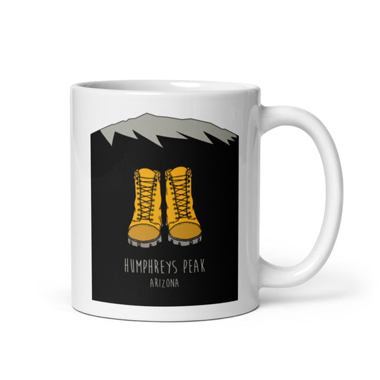 Humphreys Peak - Arizona White glossy mug