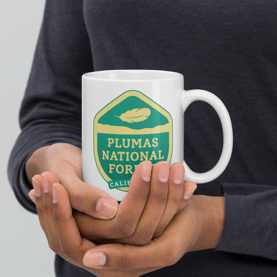 Plumas National Forest – California White glossy mug