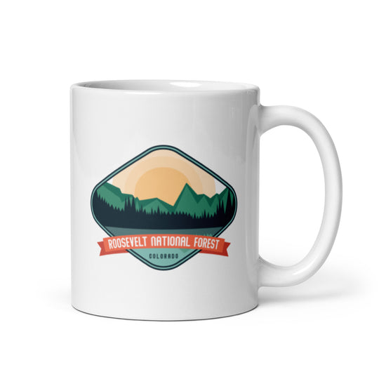 Roosevelt National Forest – Colorado White glossy mug