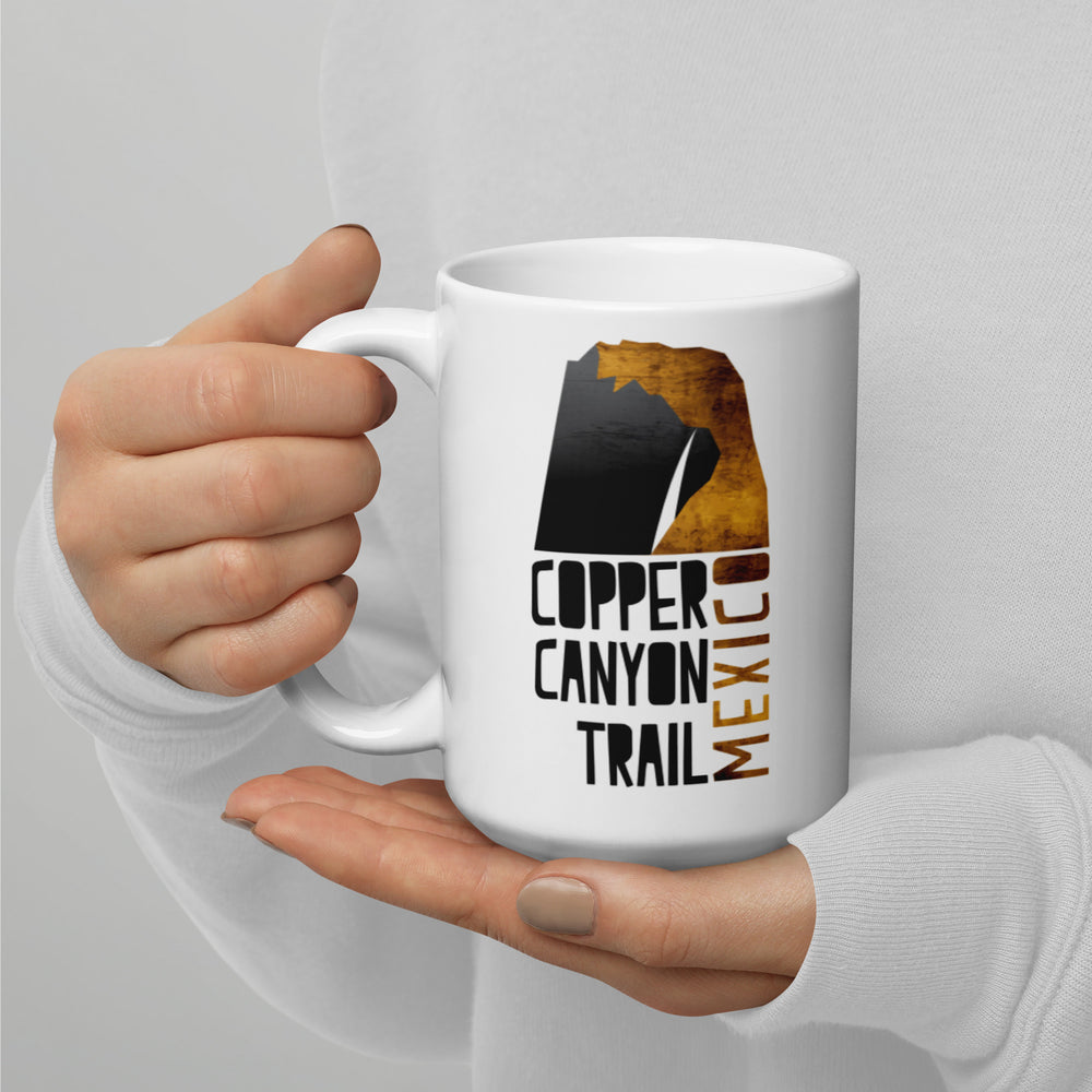 Copper Canyon Trail - Mexico White glossy mug