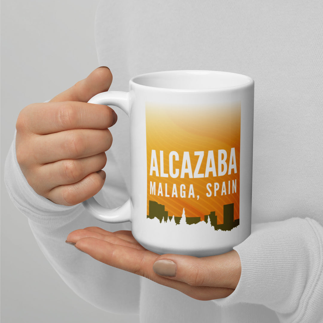 Alcazaba – Malaga, Spain White glossy mug