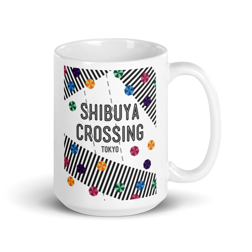 Shibuya Crossing - Tokyo, Japan White glossy mug