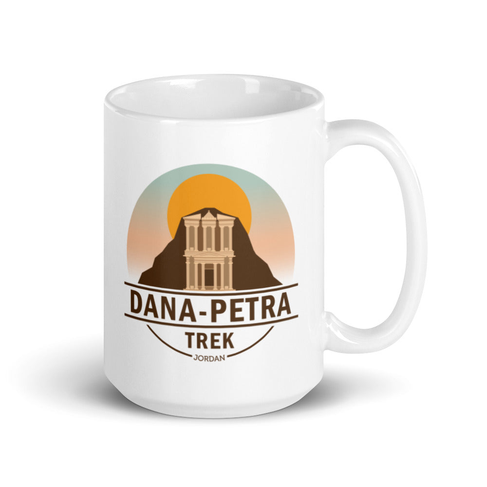 Dana to Petra Trek - Jordan White glossy mug