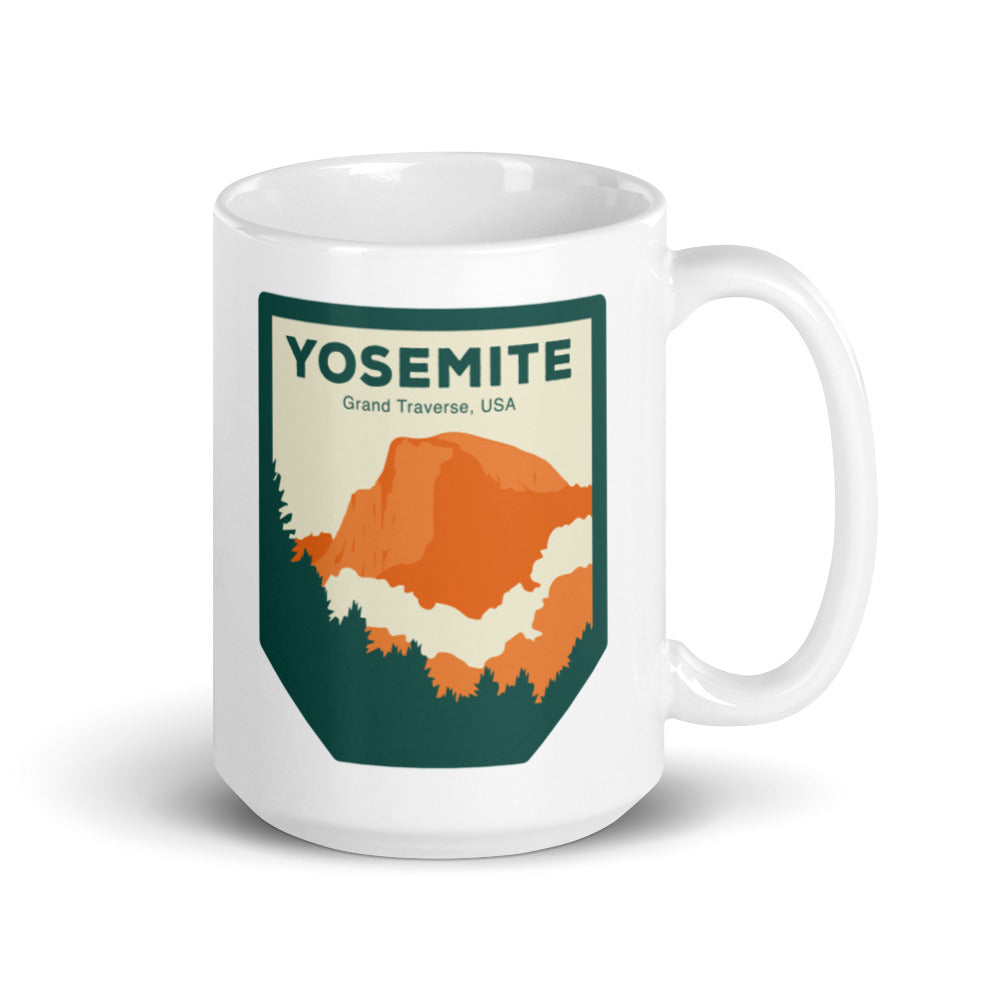 Yosemite Grand Traverse - USA Weiß glänzender Becher