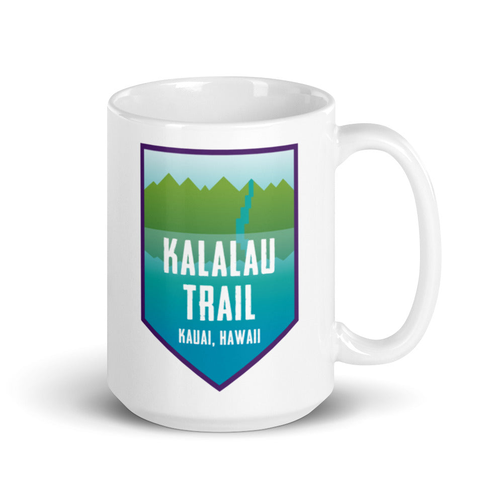 Kalalau Trail - Kauai, Hawaii White glossy mug