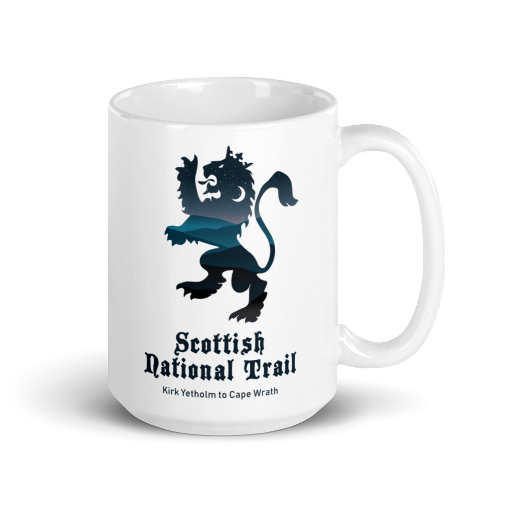 Scottish National Trail White glossy mug