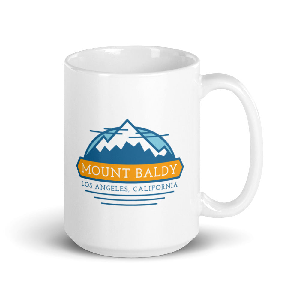 Mount Baldy - Los Angeles, California White glossy mug