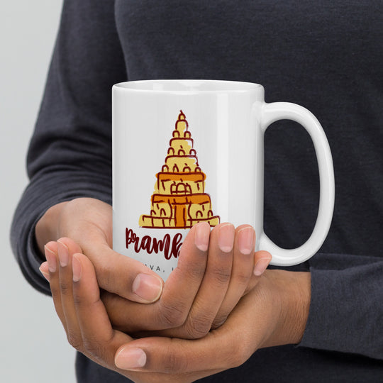 Prambanan Temple - Java, Indonesia White glossy mug