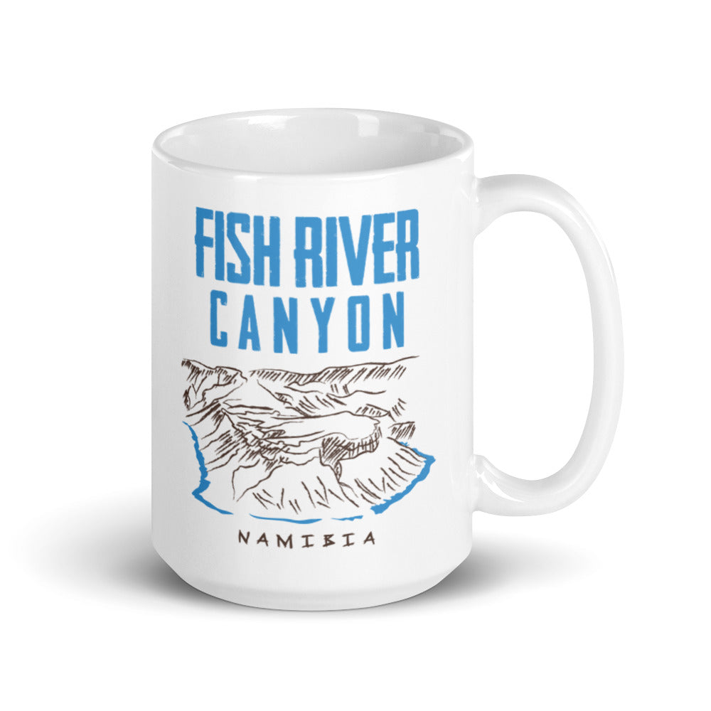 Fish River Canyon - Namibia White glossy mug