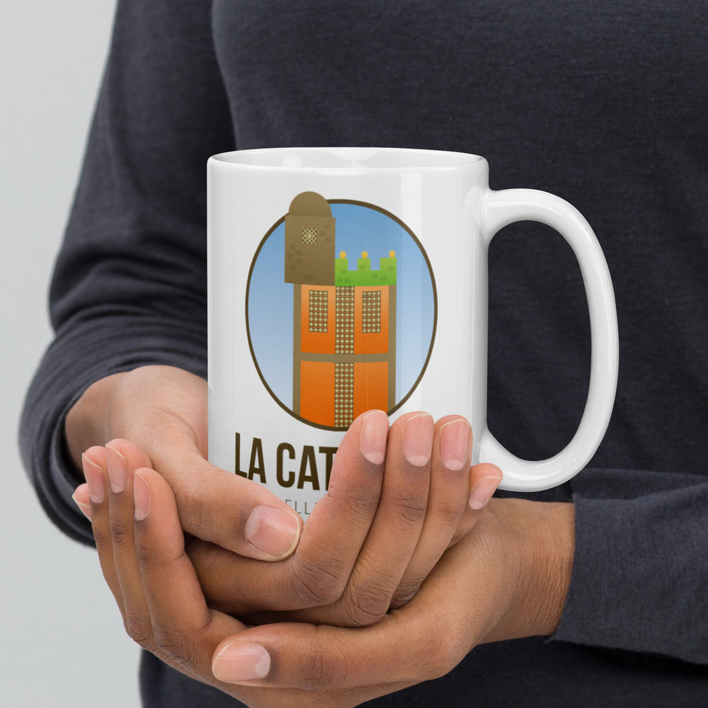 La Catedral - Medellin, Colombia White glossy mug