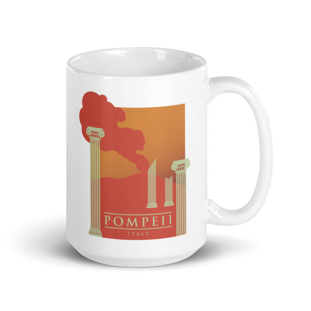 Ruins of Pompeii - Italy White glossy mug