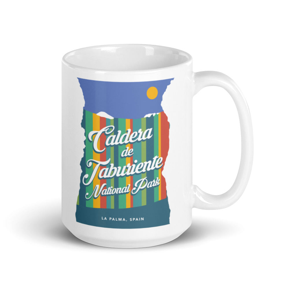 Caldera de Taburiente National Park - La Palma, Spain White glossy mug